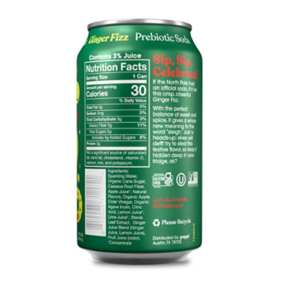 Poppi Prebiotic Ginger Ale 12fz - 12 FZ - Image 2