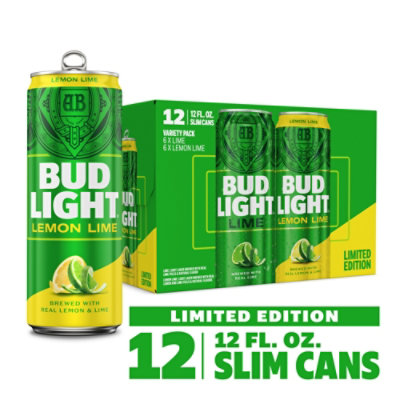 Bud Light Lemon Lime In Cans - 12-12FZ - Image 1