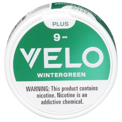 Velo Plus Wintergreen 9mg Pouches - 20 CT - carrsqc