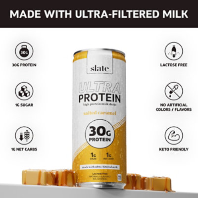 Slate Protein Ultra Caramel Ready To Drink 4-11fz - 4-11 FZ - Image 2
