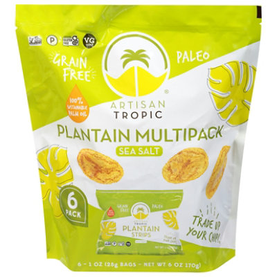 Artisan Tropic Sea Salt Plantain Strips - 6 Ounce (Pack of 6) - Image 1