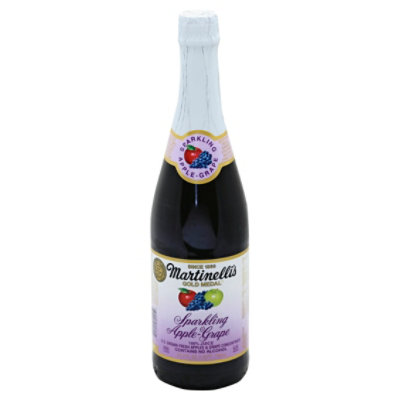 Martinelli Juice Sparkling Apple Grape 25.4 fl oz (Pack of 12) - Image 1
