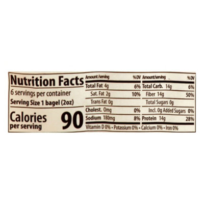 Thinslim Foods Low Carb Bagels - Plain - 6 Packs Total (12 oz Per Pack) - Image 3