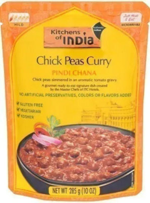 Kitchens of India Pindi Chana - Chick Peas Curry (Ready-to-Eat) - Image 1