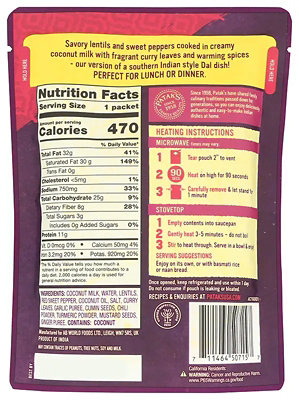 Patak's Madras Yellow Dal (Ready-to-Eat) - Image 2