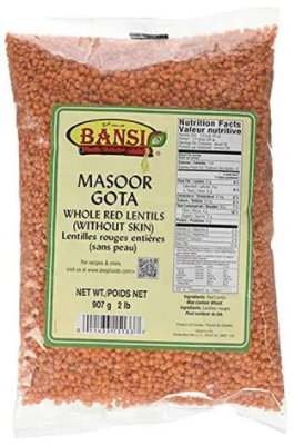 Bansi Masoor Gota - Whole Red Lentils (Without Skin) - 2 lbs - Image 1