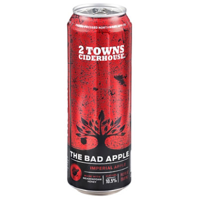 2 Towns Cider Bad Apple Imperial Cider Single - 1 - 19.2 Fl. Oz. In Cans - 19.2 FZ - Image 1