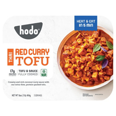 Hodo Foods Thai Red Curry Tofu 16oz - 16 OZ - Image 3