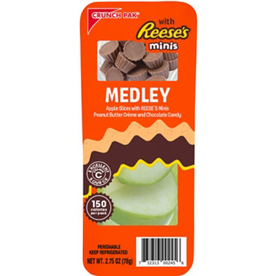 Crunch Pak Medley With Sliced Sweet Apples And Reeses Minis Peanut Butter Cups 2.75oz - 2.75 OZ - Image 2