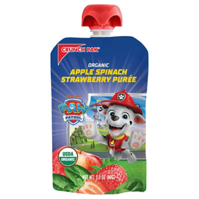 Organic Blendz Paw Patrol Apple Strawberry Spinach Puree - 3.2 OZ