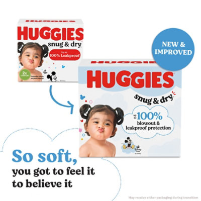 Huggies Snug & Dry Baby Diapers, Size 3 (16-28 lbs) - 34 Count - Image 2