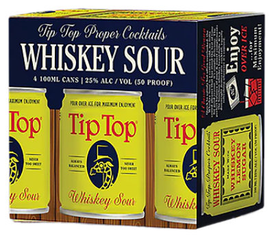 Tip Top Whiskey Sour - 4-100 ML - Image 1