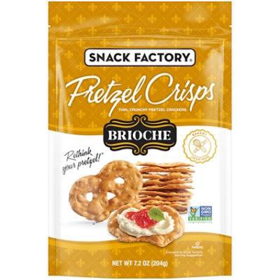 Snack Factory Pretzel Crisps Brioche Pretzel Crackers - 7.2 OZ - Image 1