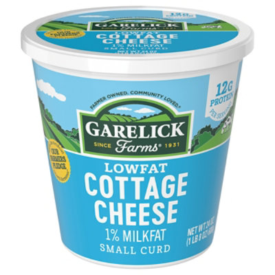 Garelick Farms Cottage Cheese 1% Lowfat Small Curd 24 Oz - 24 OZ - Image 3