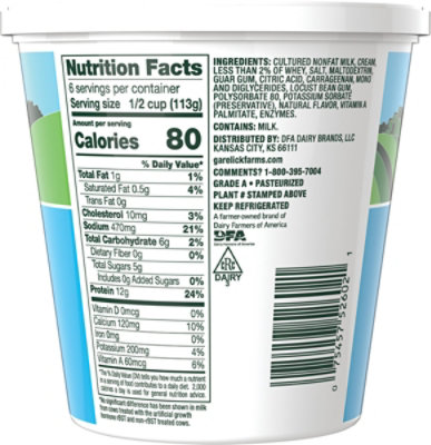 Garelick Farms Cottage Cheese 1% Lowfat Small Curd 24 Oz - 24 OZ - Image 6