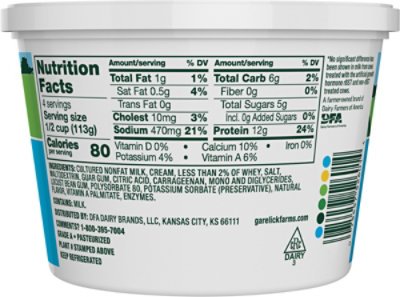 Garelick Farms Cottage Cheese 1% Lowfat Small Curd 16 Oz - 16 OZ - Image 6