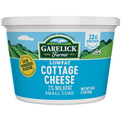 Garelick Farms Cottage Cheese 1% Lowfat Small Curd 16 Oz - 16 OZ - Image 3