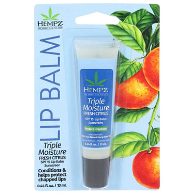 Hempz Triple Moisture Herbal Lip Balm .44 Oz. - .44 OZ - Image 3