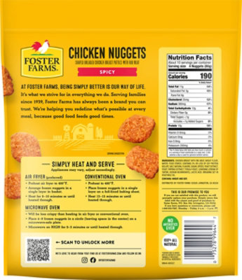 Foster Farms Spicy Chicken Breast Nugget Spicy - 28 Oz - Image 5