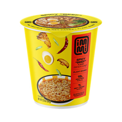 Immi Noodle Cup Spicy Beef - 2 OZ - Image 1