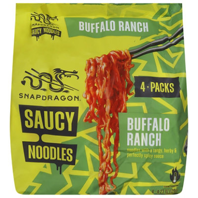 Snapdragon Noodles Saucy Buffalo Ranch 4pk - 16.9 OZ