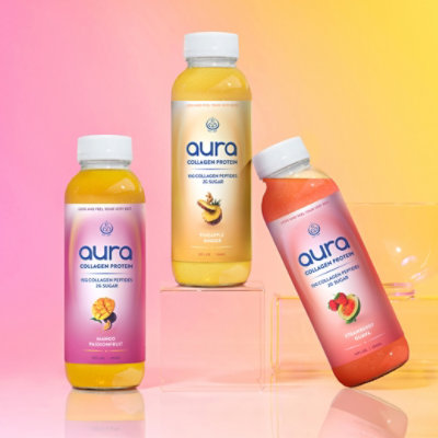 Aura Collagen Protein Pineapple Ginger - 10 Oz - Image 7