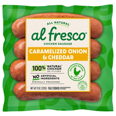 Alfresco Caramelized Onion & Cheddar Chicken Sausage 11 Oz - 11 OZ - Image 2