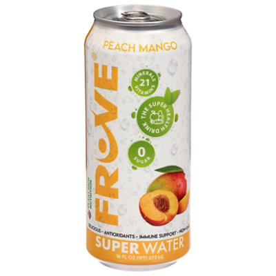Fruve Super Water Peach Mango - 16 FZ - Image 1