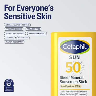 Cetaphil Sheer Mineral Stick Spf50 - 0.5 OZ - Image 5