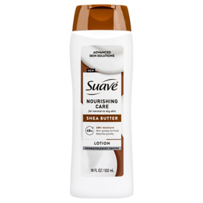 Suave Nourishing Care Hand & Body Lotion with Shea Butter For Dry Skin, 18 FL OZ