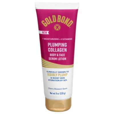 Gold Bond Plumping Collagen Body & Face Serum Lotion 8 Ounce Tube - 8 OZ - Image 2