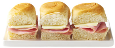 ReadyMeals Dietz & Watson Ham & Cheese Sliders 3 Count - Ready2Eat - Each - Image 1