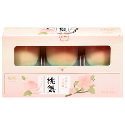 Hong Qi Ice Cream Peach 3pc - 7.94 OZ