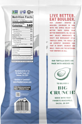 Boulder Canyon Tortilla Chips Blue Corn 8oz - 8 OZ - Image 6