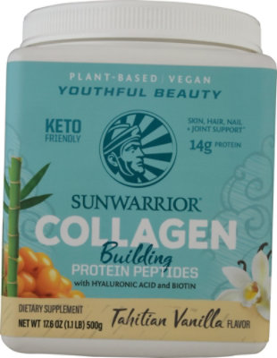 Sun Warrior Vanilla Collagen 17.6oz - 17.6 OZ - Image 2
