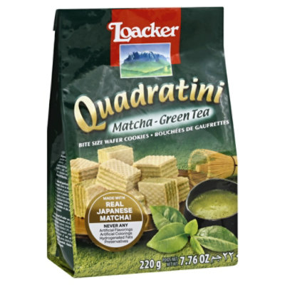 Loacker Quadratini Matcha 7.76oz - 7.76 OZ - Image 1