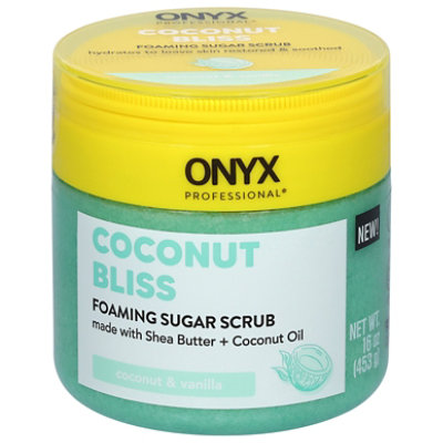 Onyx Professionals Foaming Body Scrub With Brush, Coconut Bliss, 16oz - 16 OZ - Image 1