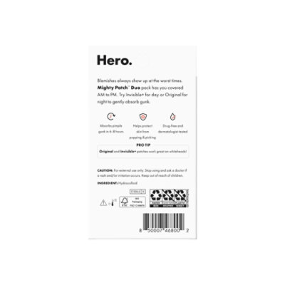 Hero Mighty Patch Duo Original & Invisible 12ct - 12 CT - Image 5