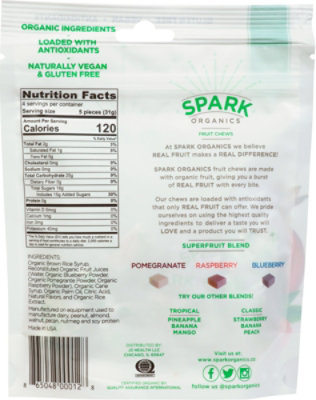 Spark Organic Superfruit Chews 4oz - 4 OZ - Image 6