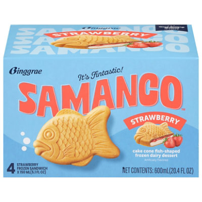 Binggrae Samanco Taiyaki Strawberry 20.4 Oz - 20.4 OZ - Image 1