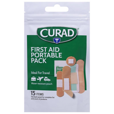 Curad Portable First Aid Kit - 15 CT - Image 1