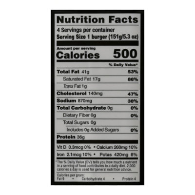 Rastelli's Angus Beef Burger Bacon Cheddar - 5.33 OZ - Image 4