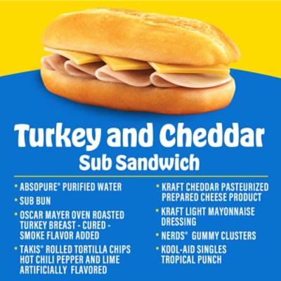 Lunchables Turkey & Cheddar Sub Sandwich 15.91 Oz - 15.91 OZ - Image 2
