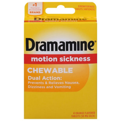 Dramamine Chewable Orig 4ct - 4 CT - Image 1