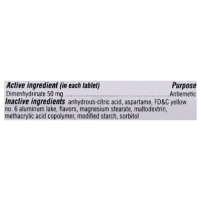 Dramamine Chewable Orig 4ct - 4 CT - Image 4