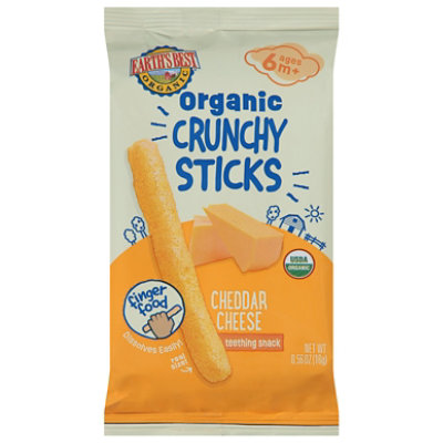 Earth's Best Crunchy Sticks Cheddar Cheese - .56 OZ - Image 1