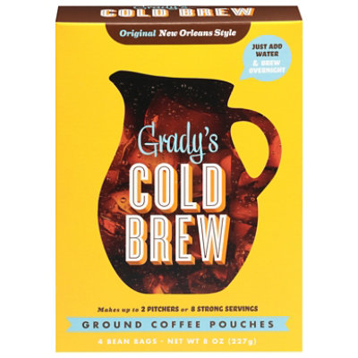 Gradys Cold Brew Coffee Bean Bags Box - 8 OZ - Image 2