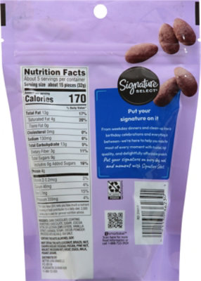 Signature Select Slightly Dipped Dark Chocolate Almonds 6 Oz - 6 OZ - Image 5