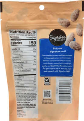 Signature Select Slightly Dipped French Vanilla Dark Chocolate Almonds 6 Oz - 6 OZ - Image 5