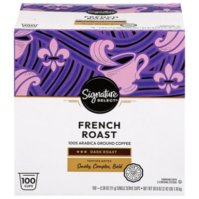Signature Select French Roast Coffee Pods - 100 Count - Image 2